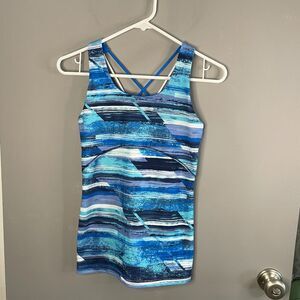 Lululemon Ivivva Girls 14 Strap Back Tank Top